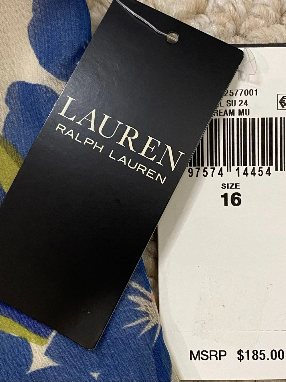 Lauren Ralph Lauren Size 16 Womens Floral Ruffle Crinkle Georgette Skirt New